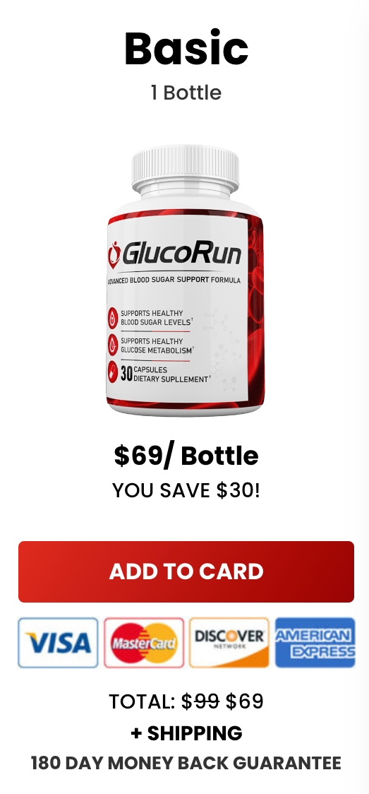 GlucoRun - 1 Bottle