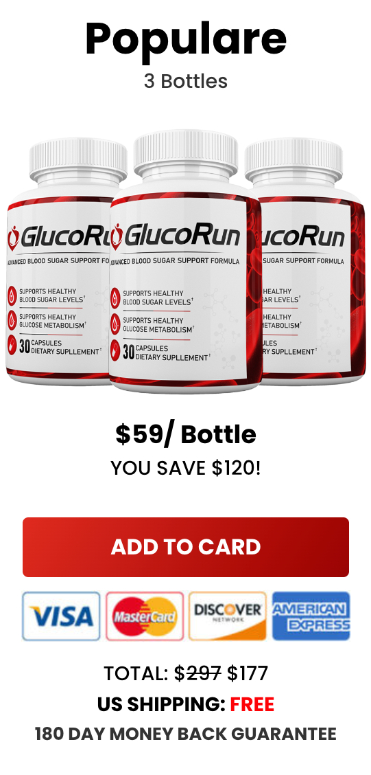 GlucoRun - 3 Bottles