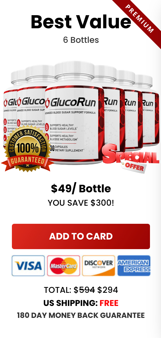 GlucoRun - 6 Bottles